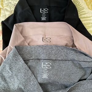 Under Control 3-Pack V-Neck Tops — Black, Blush, Heather Gray 1X/2X NEW